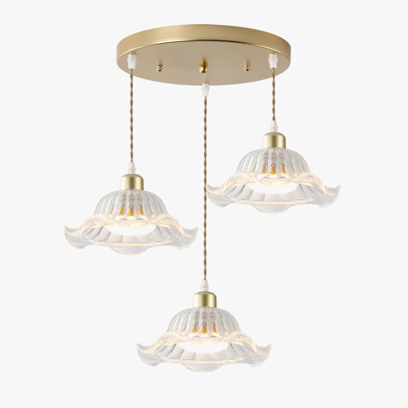 suspension en verre moderne pour décoration intérieure élégante