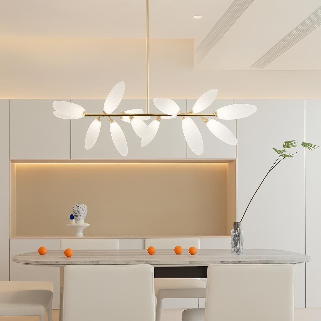 suspension en verre moderne pour décoration intérieure élégante