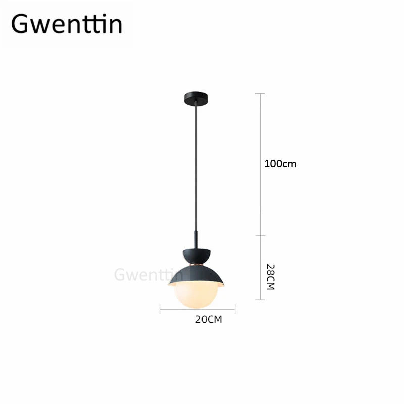 suspension en verre moderne pour décoration intérieure élégante