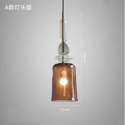 suspension en verre moderne pour décoration intérieure élégante
