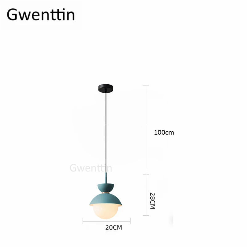 suspension en verre moderne pour décoration intérieure élégante