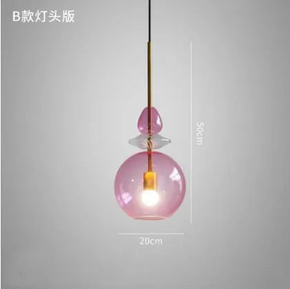 suspension en verre moderne pour décoration intérieure élégante