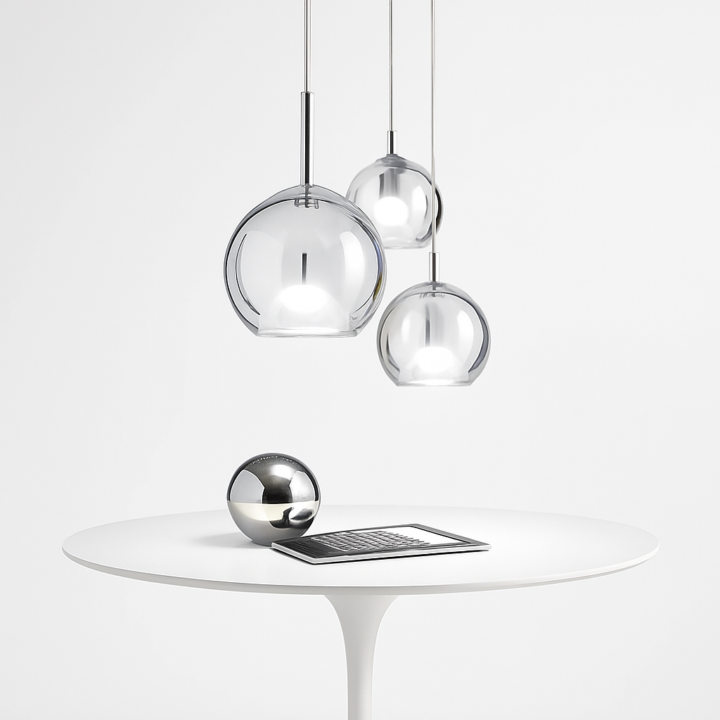 suspension en verre moderne pour un éclairage décoratif intérieur