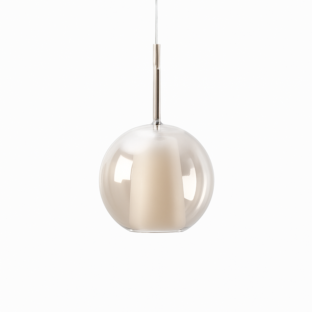 suspension en verre moderne pour un éclairage décoratif intérieur