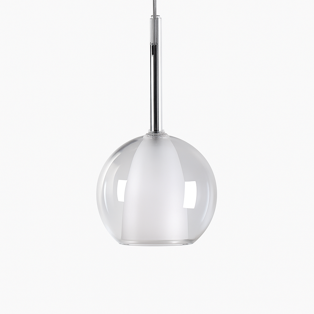 suspension en verre moderne pour un éclairage décoratif intérieur