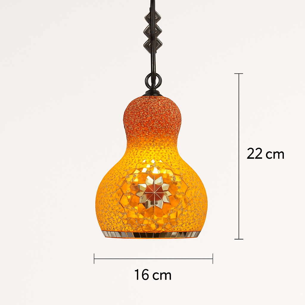 suspension en verre mosaïque bonhomme de neige artisanale asiatique boho