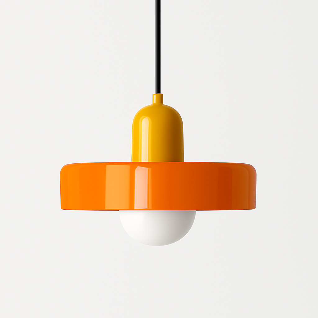 Suspension en verre nordique couleur bonbon
