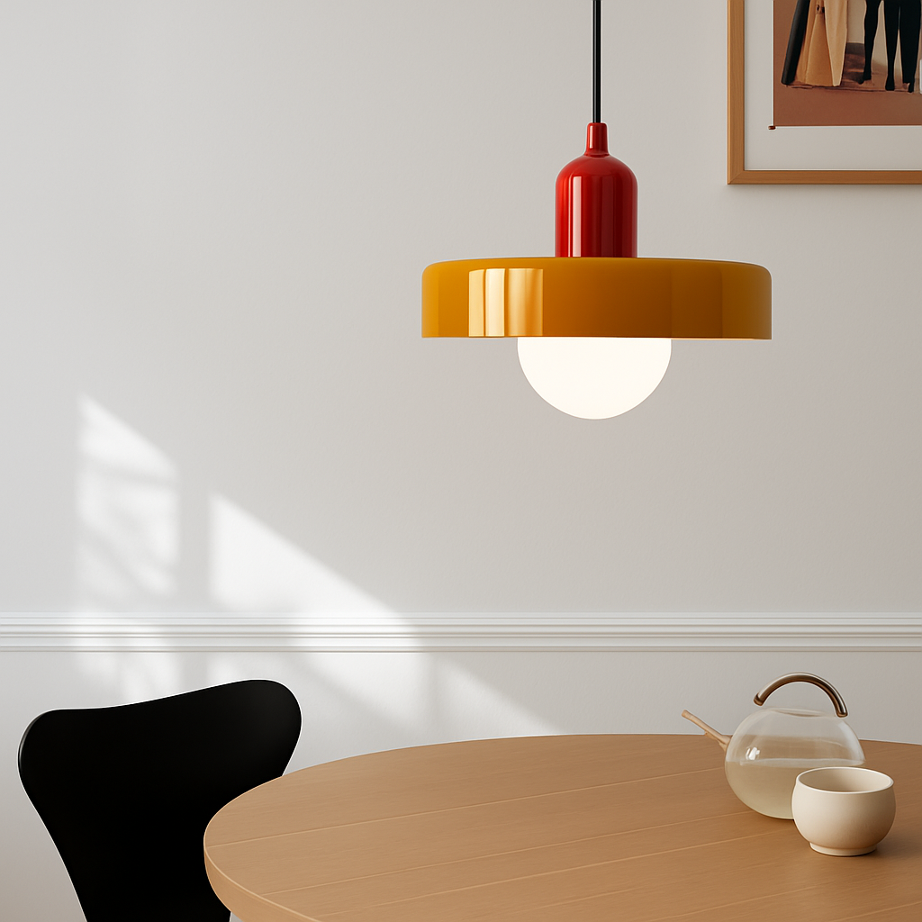 Suspension en verre nordique couleur bonbon