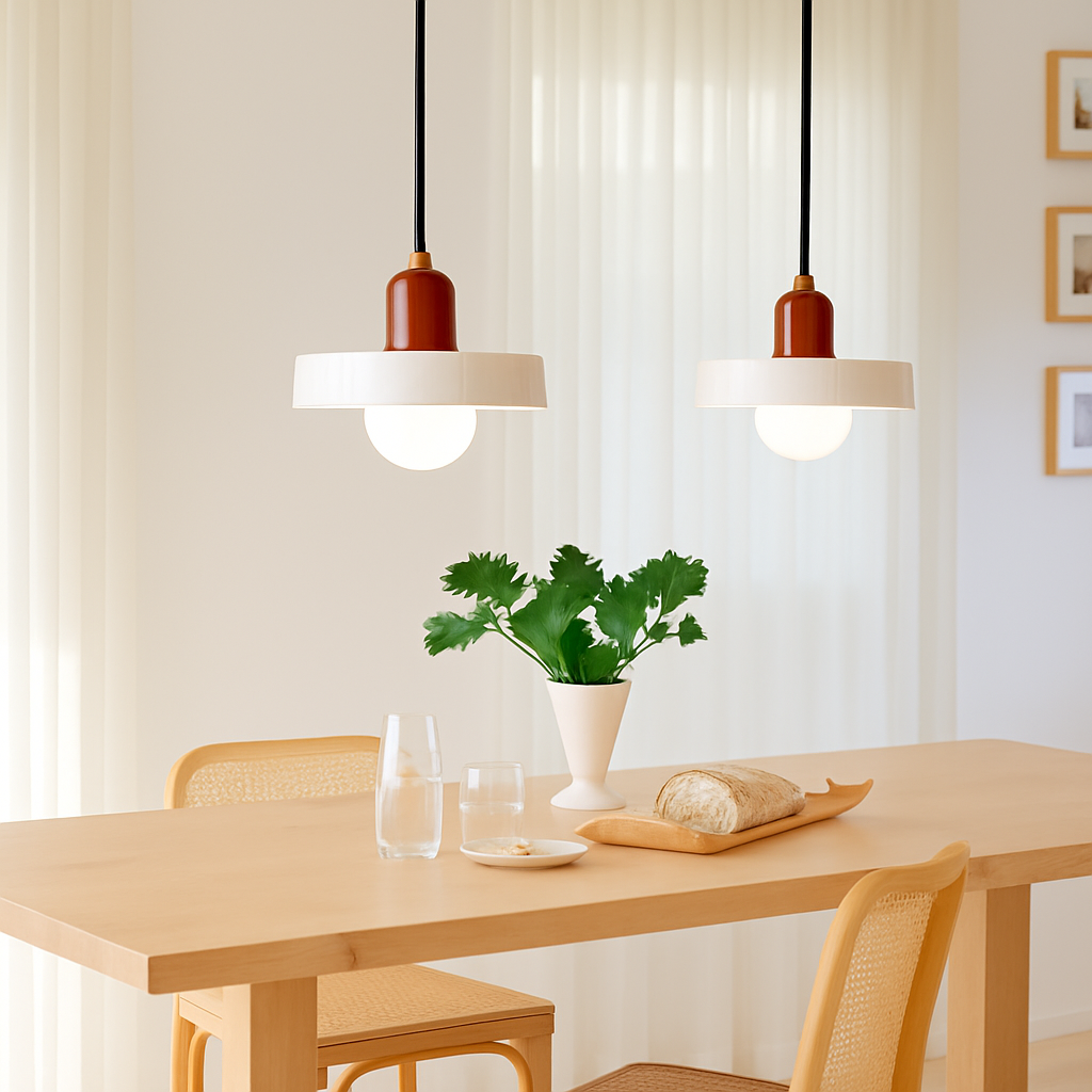 Suspension en verre nordique couleur bonbon