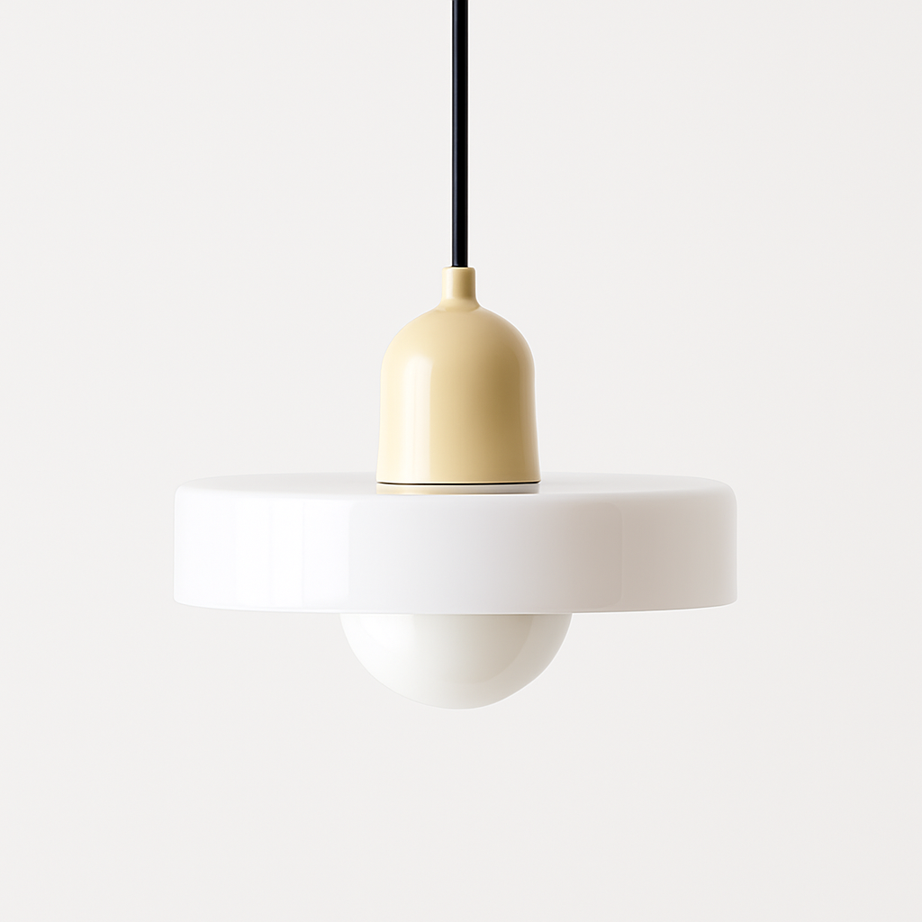 Suspension en verre nordique couleur bonbon