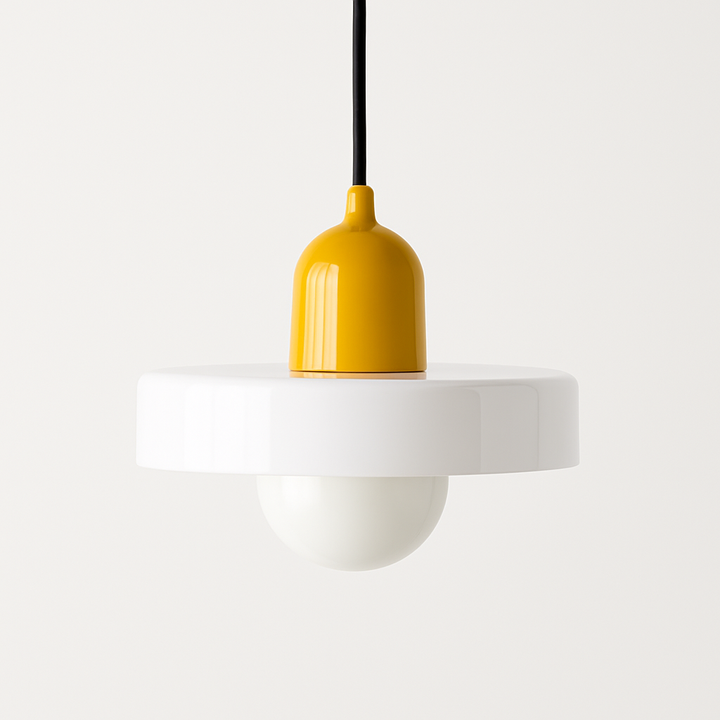 Suspension en verre nordique couleur bonbon