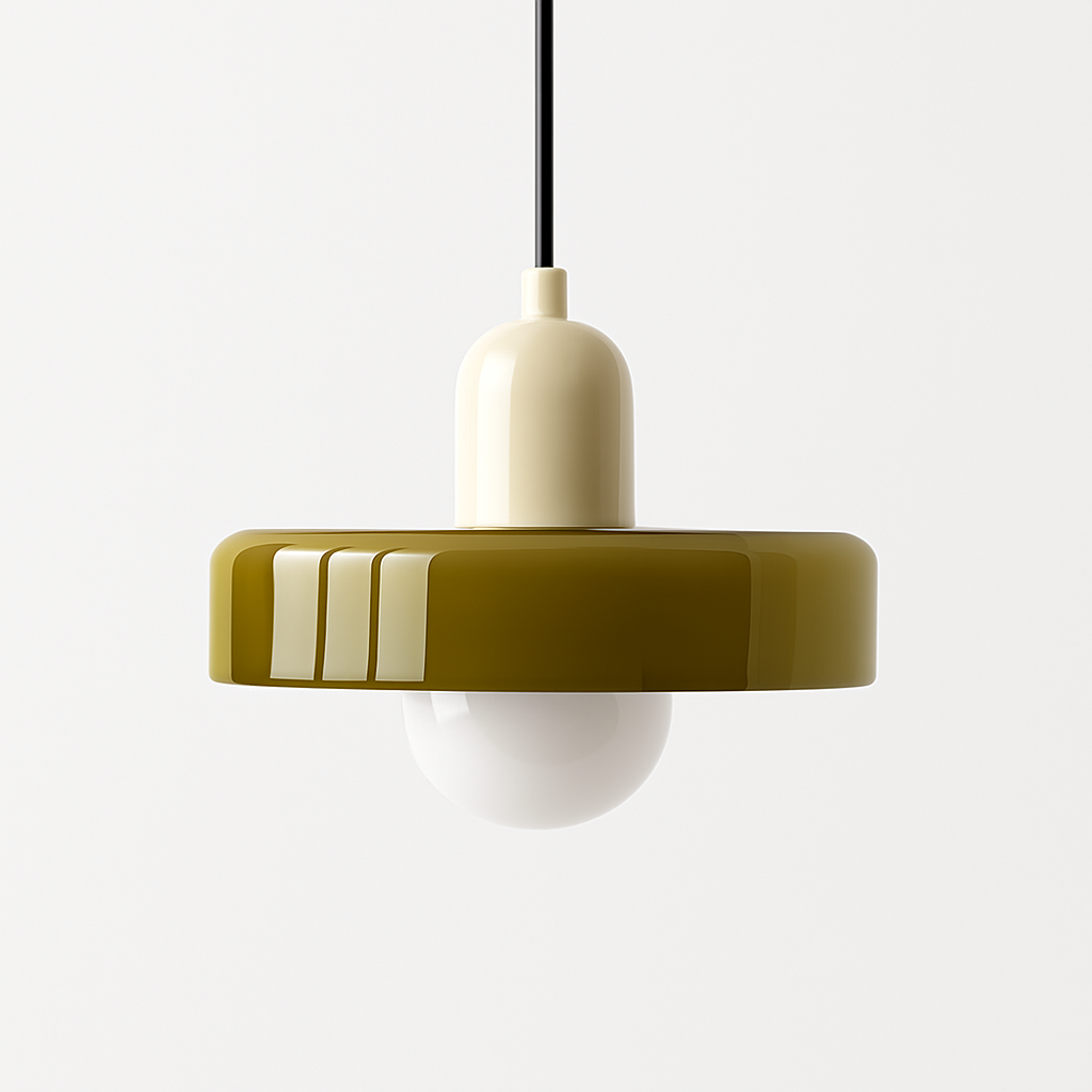 Suspension en verre nordique couleur bonbon