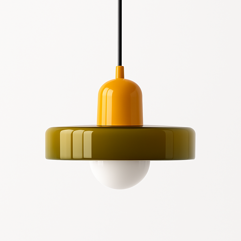 Suspension en verre nordique couleur bonbon