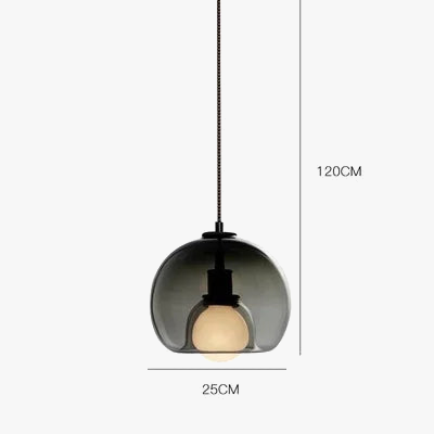suspension en verre nordique créatif design moderne et élégant