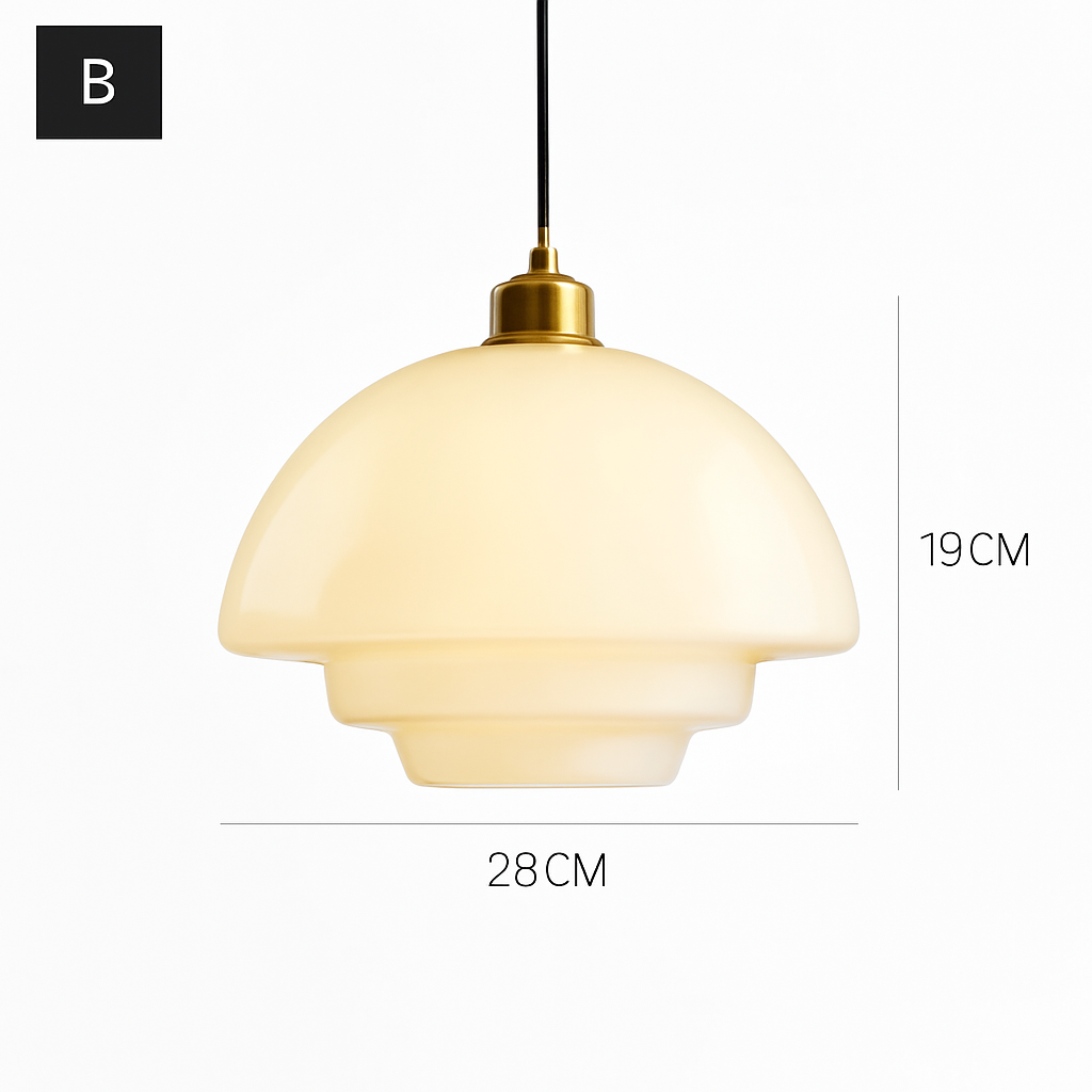 suspension en verre nordique design moderne pour intérieur élégant