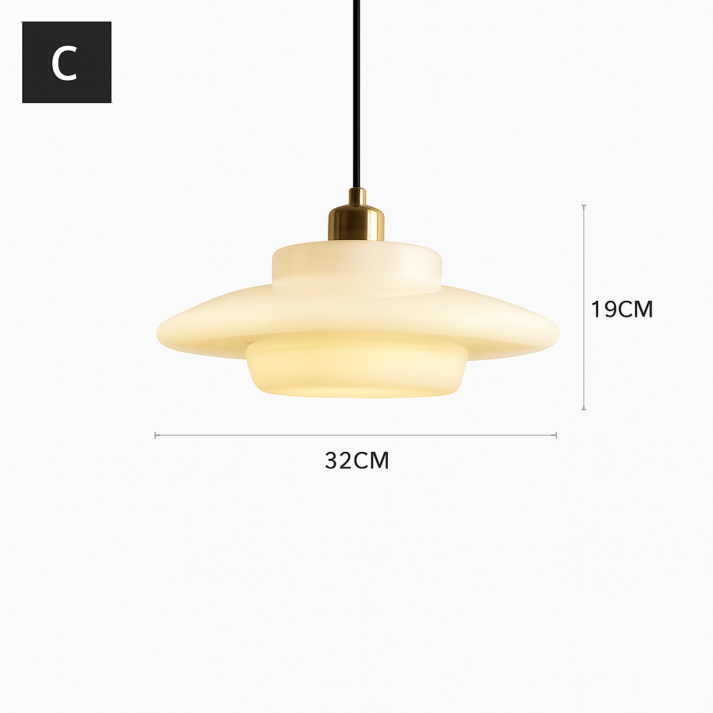 suspension en verre nordique design moderne pour intérieur élégant