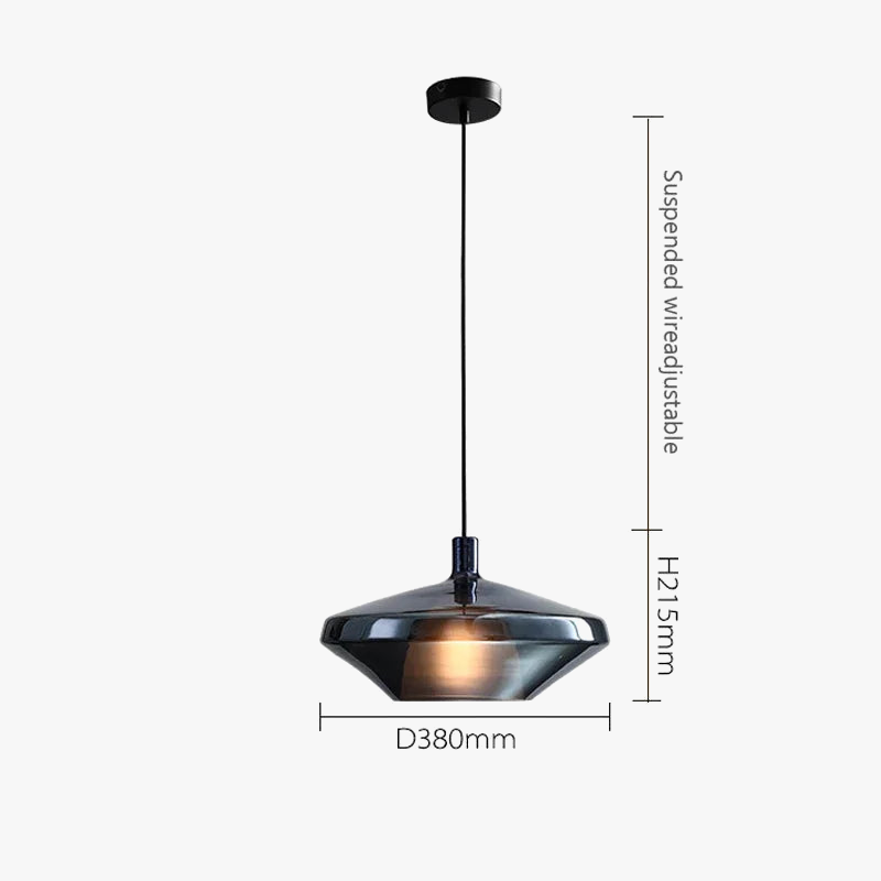 suspension en verre nordique design pour décoration intérieure