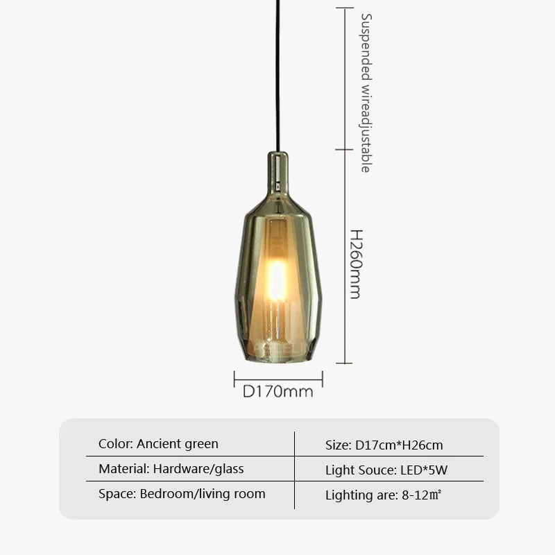 suspension en verre nordique design pour décoration intérieure