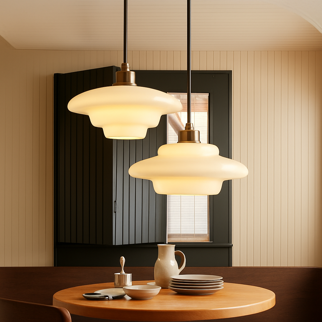 suspension en verre nordique pour décoration intérieure élégante