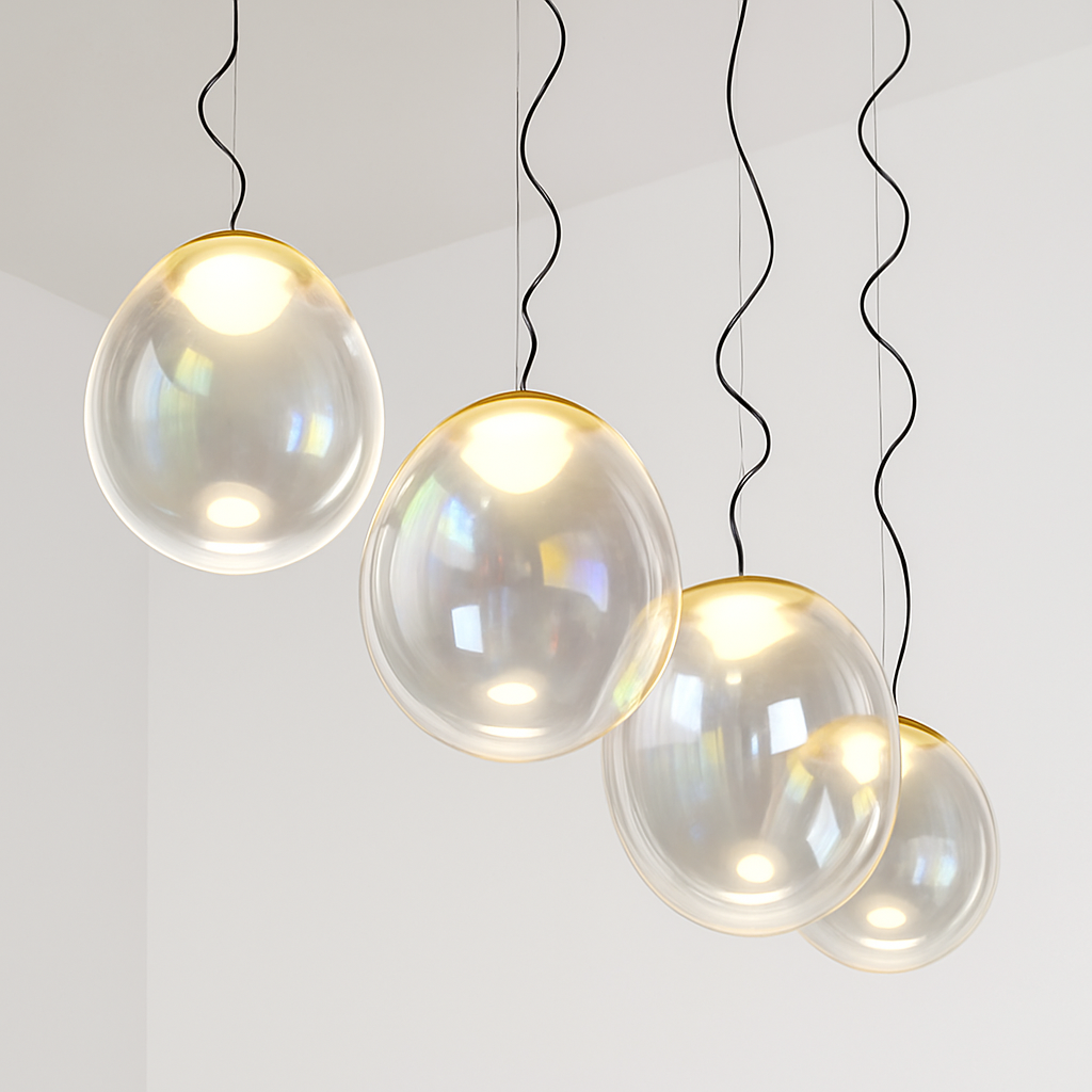 suspension en verre nordique pour décoration intérieure élégante