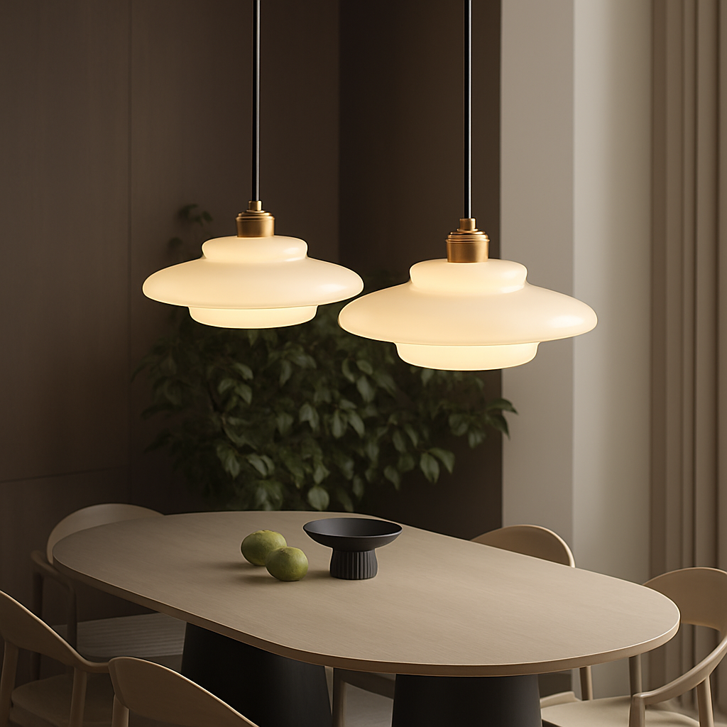 suspension en verre nordique pour décoration intérieure élégante