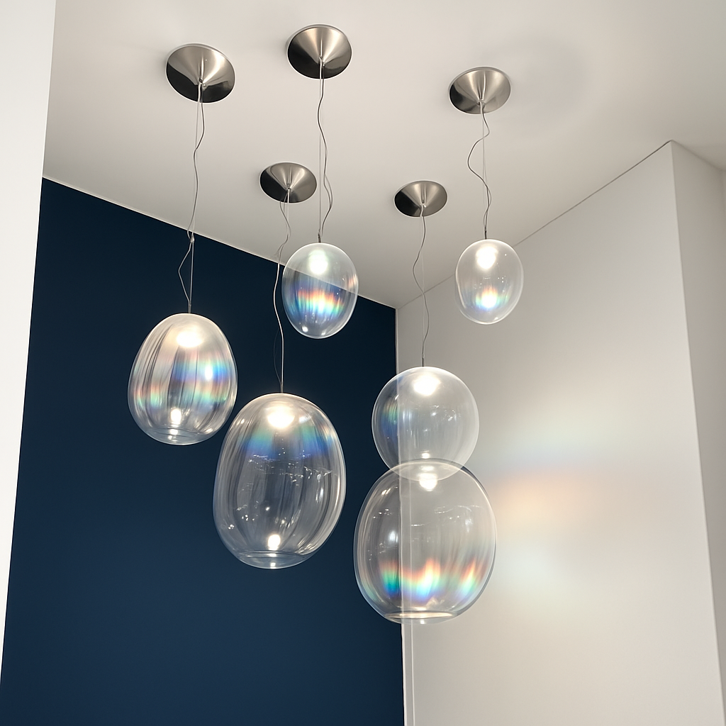 suspension en verre nordique pour décoration intérieure élégante