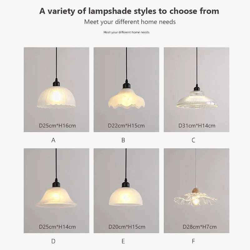 suspension en verre nordique pour décoration intérieure moderne