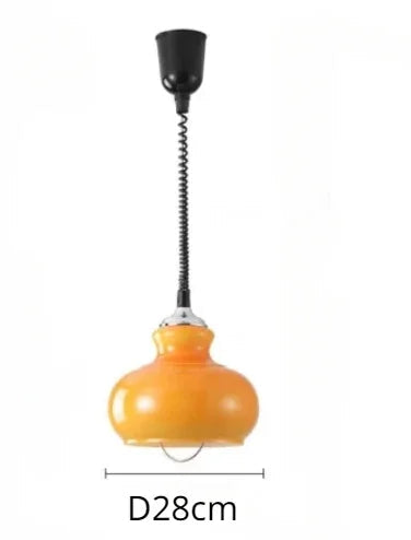 suspension en verre poire style vintage en fer moderne