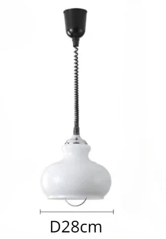 suspension en verre poire style vintage en fer moderne