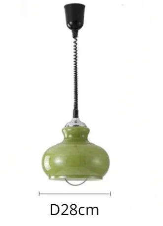 suspension en verre poire style vintage en fer moderne