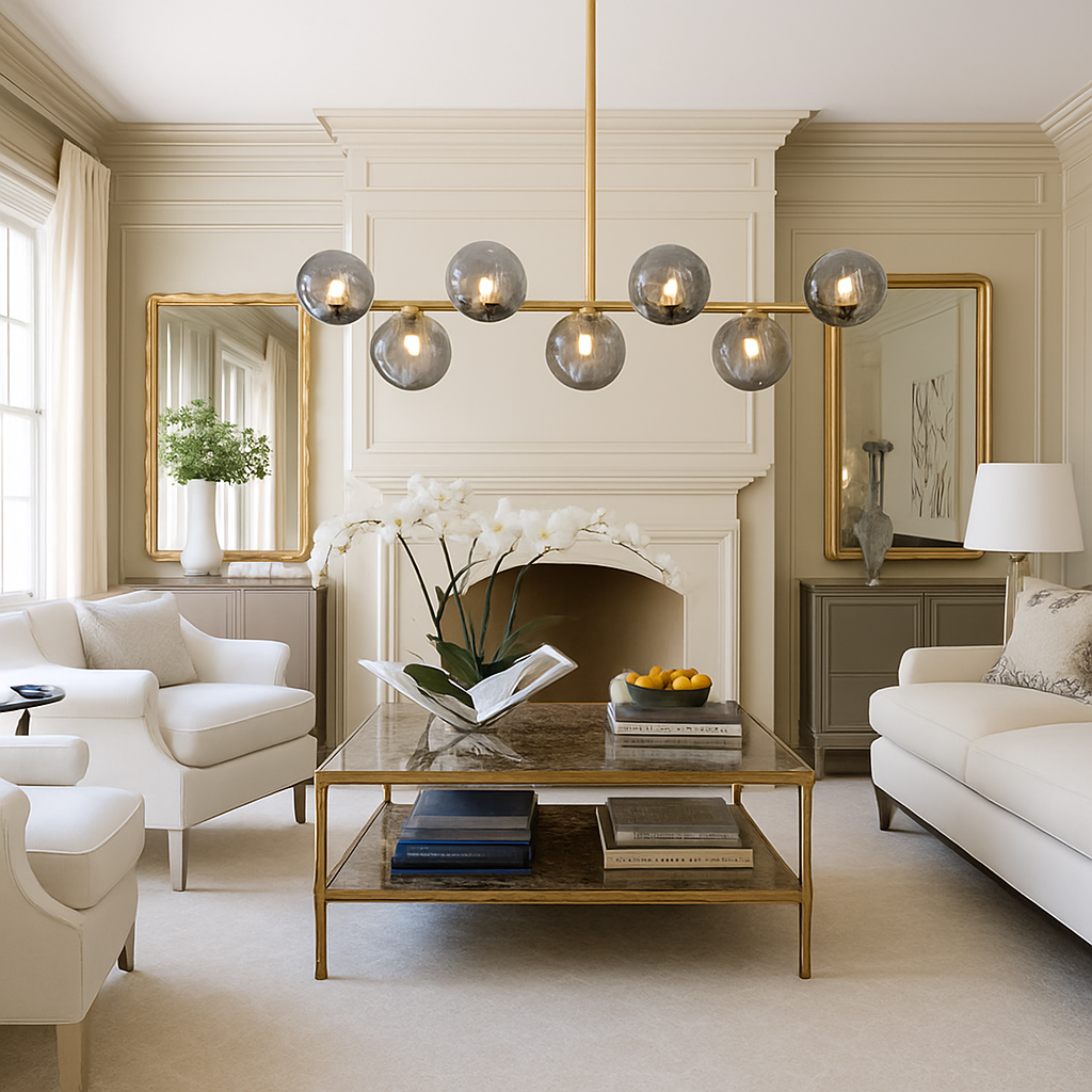 suspension en verre pour décoration moderne et élégante