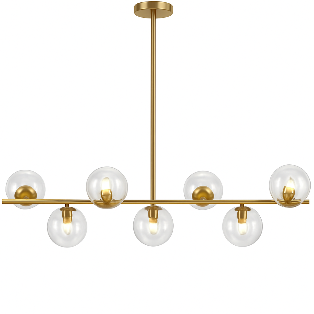 suspension en verre pour décoration moderne et élégante