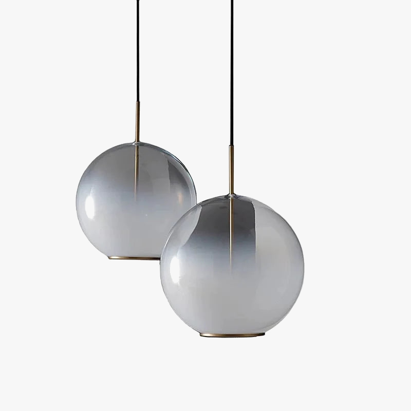 suspension en verre pour îlot de cuisine design élégant et moderne