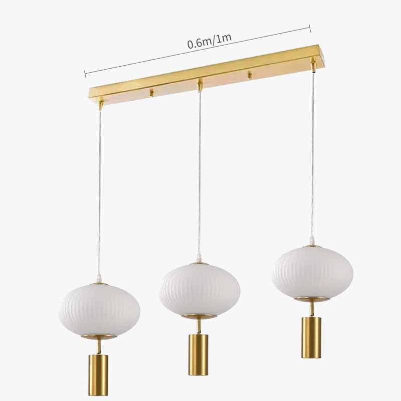 suspension en verre rétro design pour décoration intérieure