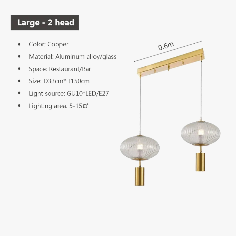 suspension en verre rétro design pour décoration intérieure
