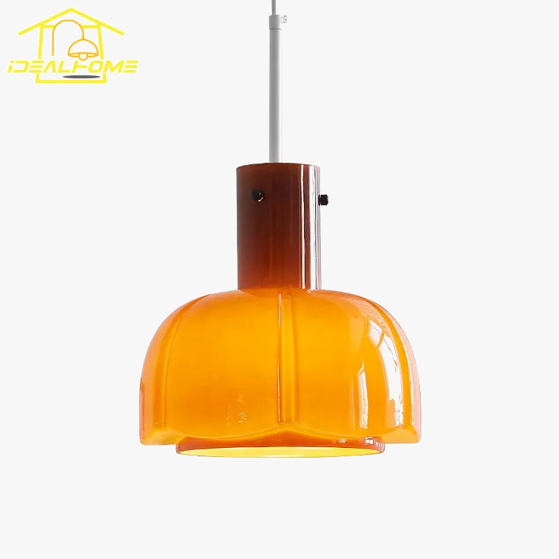 suspension en verre rétro médiéval style bauhaus pour décoration intérieure