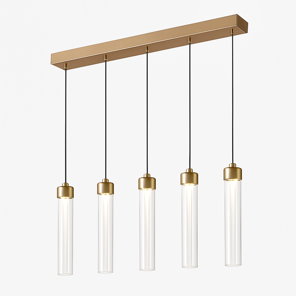suspension en verre rayé style post-moderne pour décoration créative