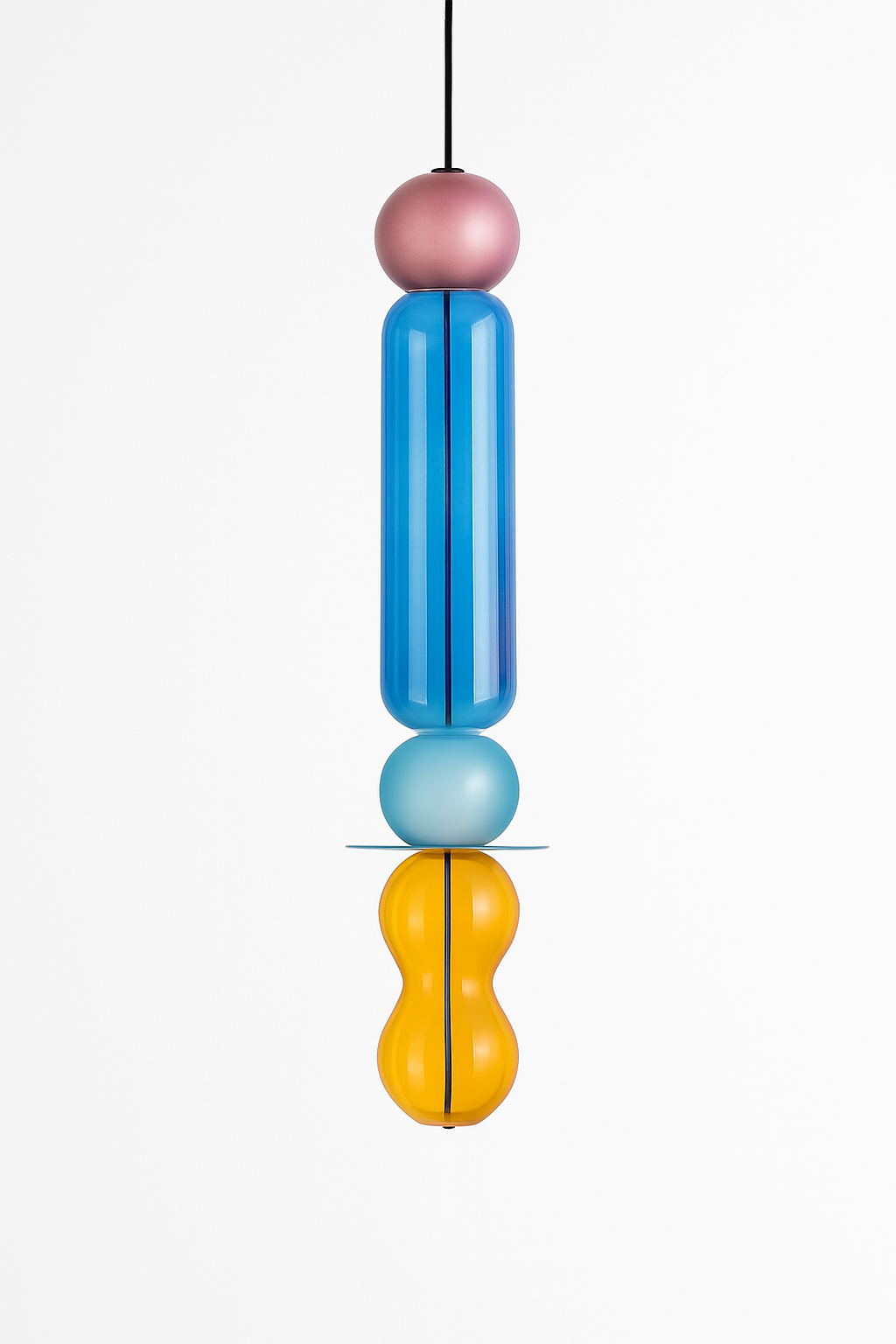 Suspension en verre scandinave Abat-jour coloré minimal chevet petite lumière suspendue chambre design éclairage de salle à manger