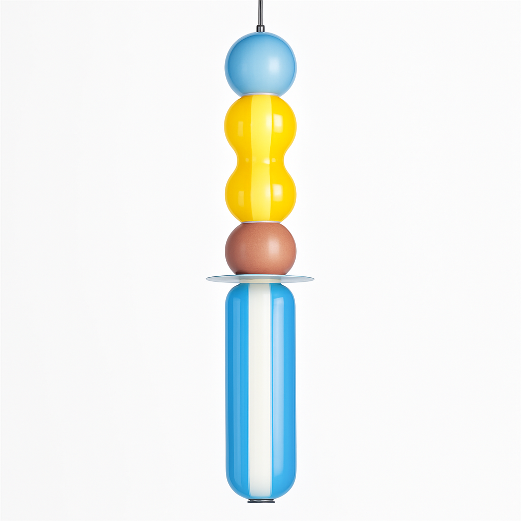 Suspension en verre scandinave Abat-jour coloré minimal chevet petite lumière suspendue chambre design éclairage de salle à manger