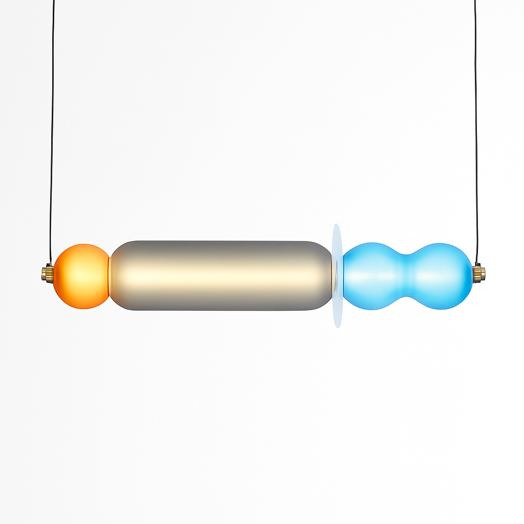 Suspension en verre scandinave Abat-jour coloré minimal chevet petite lumière suspendue chambre design éclairage de salle à manger