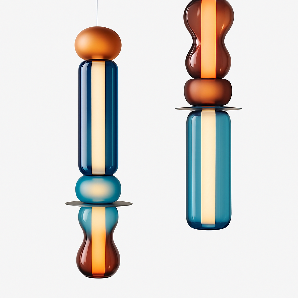 Suspension en verre scandinave Abat-jour coloré minimal chevet petite lumière suspendue chambre design éclairage de salle à manger
