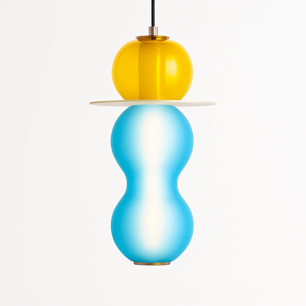 Suspension en verre scandinave Abat-jour coloré minimal chevet petite lumière suspendue chambre design éclairage de salle à manger