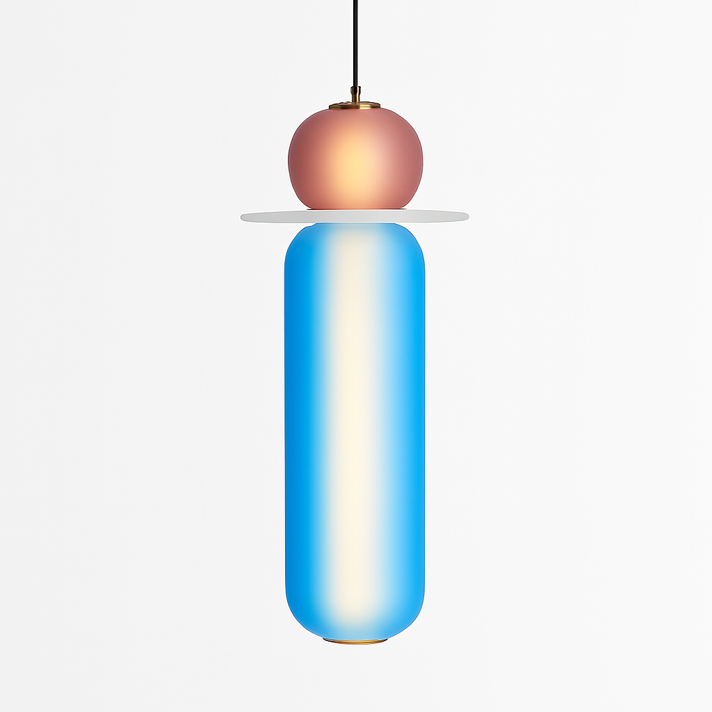 Suspension en verre scandinave Abat-jour coloré minimal chevet petite lumière suspendue chambre design éclairage de salle à manger