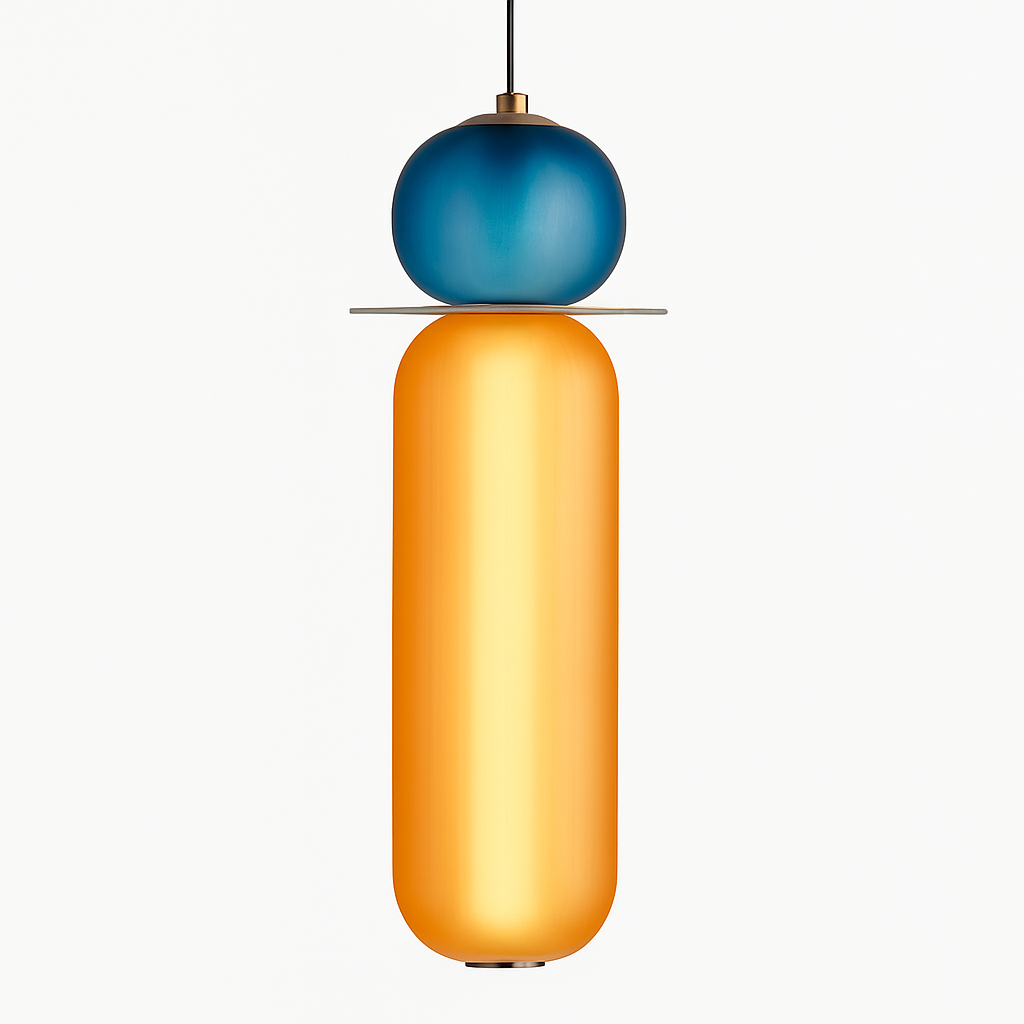 Suspension en verre scandinave Abat-jour coloré minimal chevet petite lumière suspendue chambre design éclairage de salle à manger