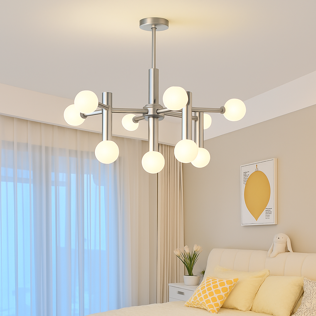 suspension en verre style bauhaus pour décoration moderne