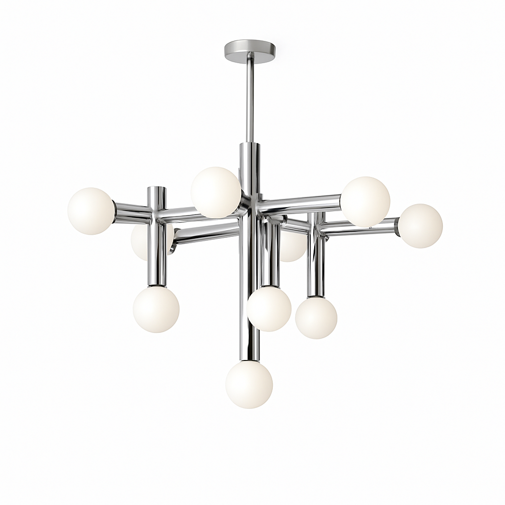 suspension en verre style bauhaus pour décoration moderne