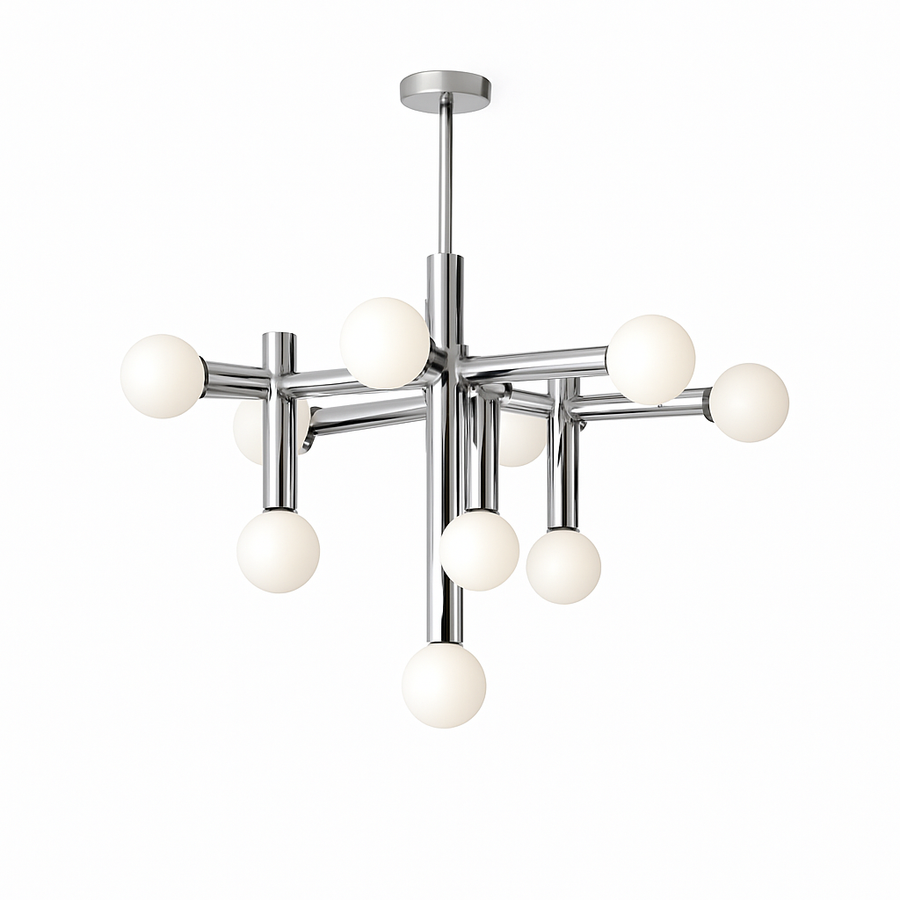 suspension en verre style bauhaus pour décoration moderne