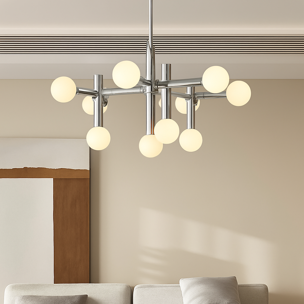 suspension en verre style bauhaus pour décoration moderne