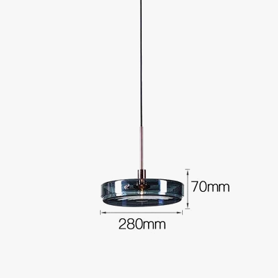 suspension en verre style nordique led décorative de luxe