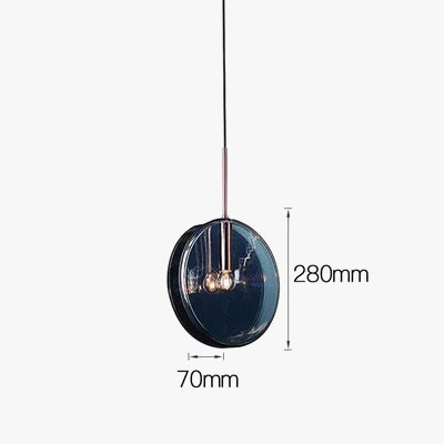 suspension en verre style nordique led décorative de luxe